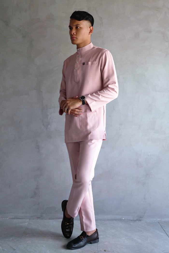 Baju Melayu Yusoff - Light Pink